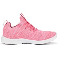 Puma Women's Laguna Fusion Knit Golf Shoes Sunset Pink/White -Silver Putters puma womens laguna fusion knit golf sunset pink white 376082 04 profile2 itempicture