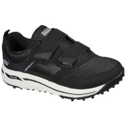 Skechers Women's GO GOLF Arch Fit Front Nine Golf Shoes Black/White -Silver Putters skechers womens go golf arch fit front nine golf shoes black white toe itempicture