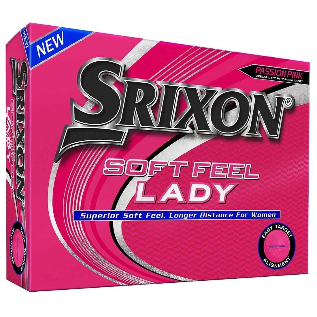 Srixon Women's Soft Feel Lady Personalized Pink Golf Balls 3 Srixon Women's Soft Feel Lady Personalized Pink Golf Balls