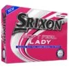 Srixon Women's Soft Feel Lady Personalized White Golf Balls -Silver Putters srixon soft feel lady 7 white golf balls box itempicture