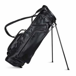 Sun Mountain Leather Stand Bag 9 Sun Mountain Leather Stand Bag -Silver Putters sun mountain 2019 leather stand bag black white