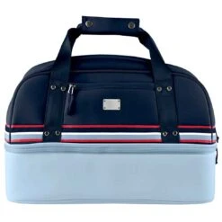 Sun Mountain Mid-Stripe Boston Bag 19 Sun Mountain Mid-Stripe Boston Bag -Silver Putters sun mountain 2023 mid stripe boston bag frost navy red itempicture
