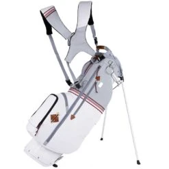 Sun Mountain Mid Stripe Stand Bag 23 Sun Mountain Mid Stripe Stand Bag -Silver Putters sun mountain 2023 mid stripe stand bag white cadet brick itempicture