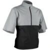 Sun Mountain Monsoon Short Sleeve Rain Pullover -Silver Putters sun mountain 2023 monsoon ss rain pullover platinum black itempicture