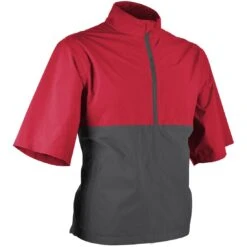 Sun Mountain Monsoon Short Sleeve Rain Pullover -Silver Putters sun mountain 2023 monsoon ss rain pullover red steel itempicture
