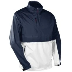 Sun Mountain Stratus Long Sleeve Rain Pullover -Silver Putters sun mountain 2023 stratus ls rain pullover navy white red itempicture