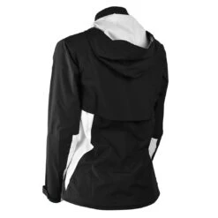 Sun Mountain Women's Stratus Rain Jacket -Silver Putters sun mountain 2023 womens stratus rain jacket black white back itempicture