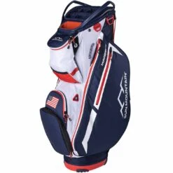 Sun Mountain Maverick Cart Bag 18 Sun Mountain Maverick Cart Bag -Silver Putters sun mountain 2024 maverick cart bag navy white red itempicture