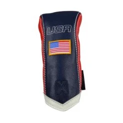 Sun Mountain Leather Hybrid Headcover -Silver Putters sun mountain leather hybrid headcover navy red white