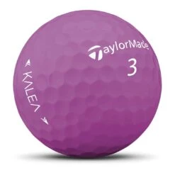 TaylorMade Women's Kalea Purple Golf Balls -Silver Putters tay ormade 2022 womens kalea purple golf balls quarter itempicture