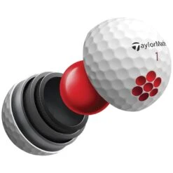TaylorMade TP5x Personalized Golf Balls -Silver Putters taylormade 2021 tp5x white golf balls tech explode itempicture 1