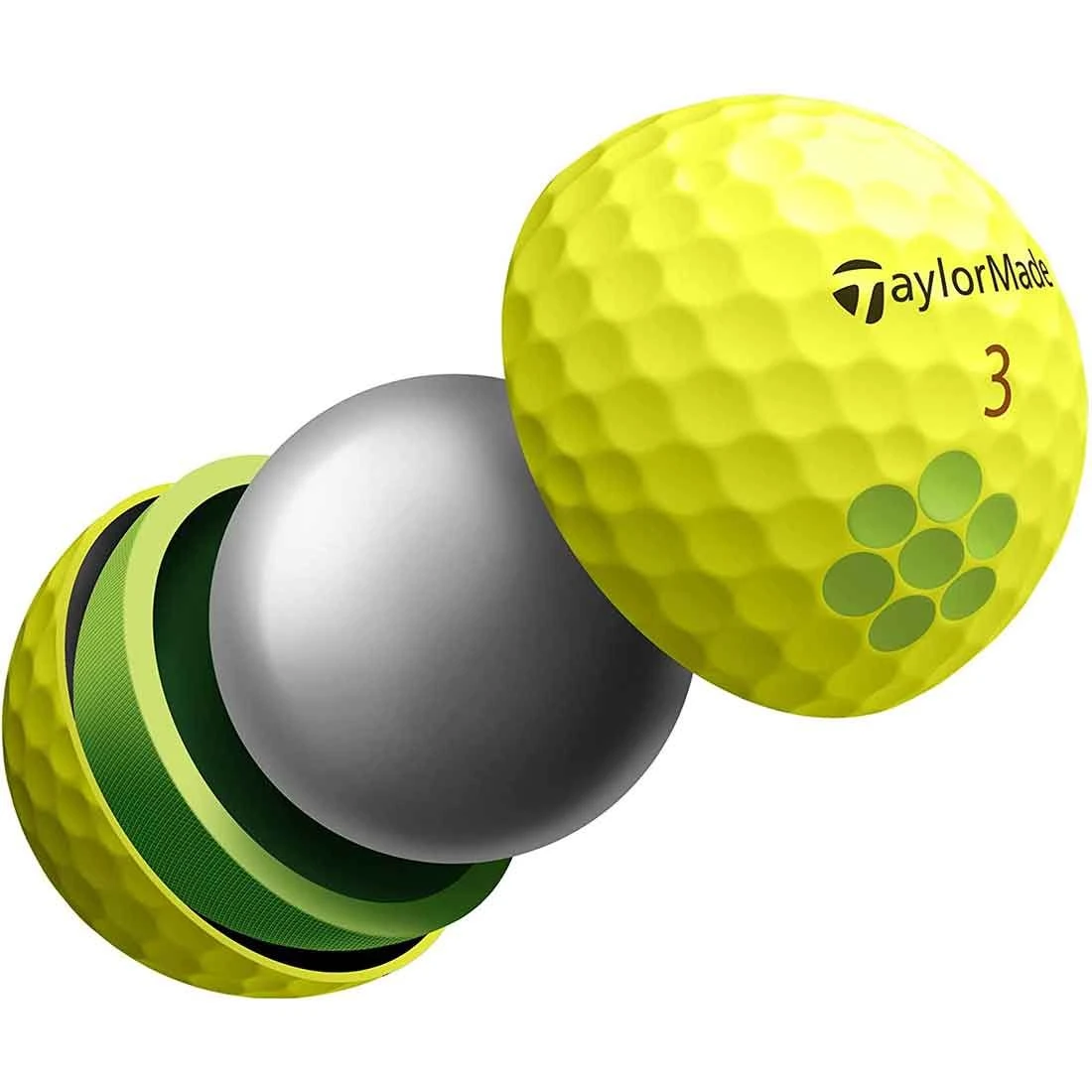 TaylorMade Tour Response Yellow Golf Balls 4 TaylorMade Tour Response Yellow Golf Balls - Image 3