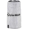 TaylorMade Barrel Pinstripe White Driver Headcover -Silver Putters taylormade 2023 barrel pinstripe white driver headcover itempicture