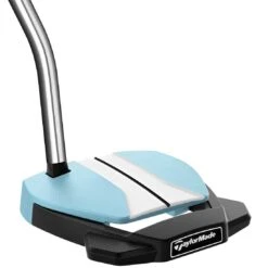 TaylorMade Women's Spider GTX Ice Blue Single Bend Putter -Silver Putters taylormade spider gtx ice blue single bend putter back itempicture