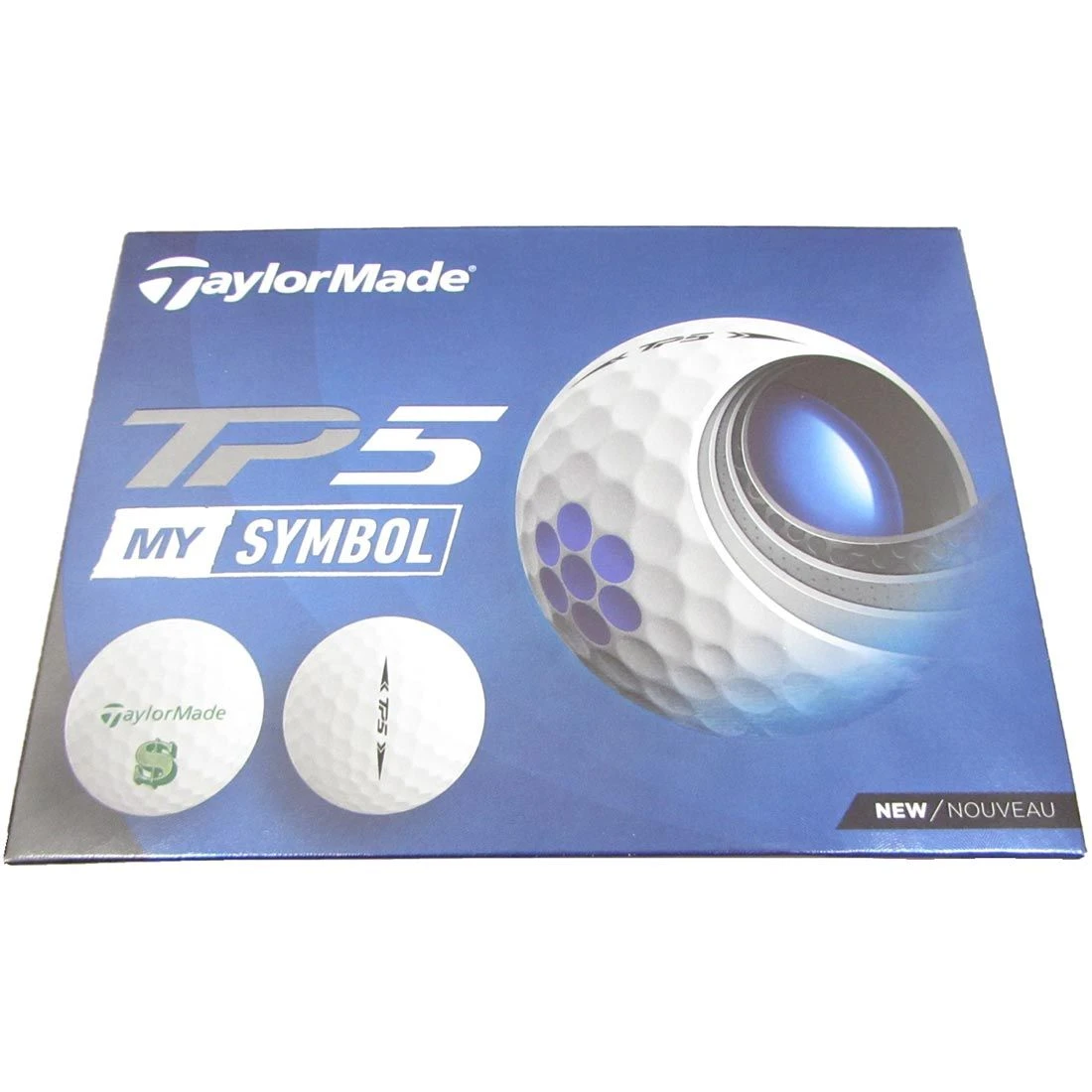 TaylorMade TP5 My Symbol Dollar Sign Golf Balls 3 TaylorMade TP5 My Symbol Dollar Sign Golf Balls