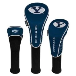 Team Effort NCAA Set Of 3 Headcovers -Silver Putters te 29h3 brigham young cougars 1