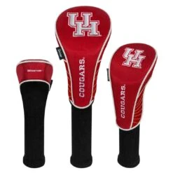Team Effort NCAA Set Of 3 Headcovers -Silver Putters te 30h3 houston cougars 1