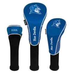 Team Effort NCAA Set Of 3 Headcovers -Silver Putters te 32h3 duke blue devils 1