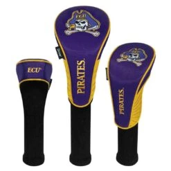 Team Effort NCAA Set Of 3 Headcovers -Silver Putters te 63h3 ecu pirates 1
