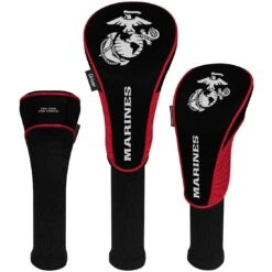 Team Effort Military Set Of 3 Headcovers -Silver Putters team effort military set of 3 headcovers us marines itempicture