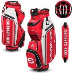 Team Effort MLB Bucket III Cooler Cart Bag -Silver Putters team effort mlb bucket 3 cooler cart bag cincinnati reds itempicture