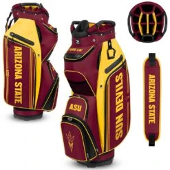 Team Effort NCAA Bucket III Cooler Cart Bag -Silver Putters team effort ncaa bucket 3 cooler cart bag arizona state sun devils itempicture