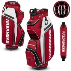 Team Effort NCAA Bucket III Cooler Cart Bag -Silver Putters team effort ncaa bucket 3 cooler cart bag arkansas razorbacks itempicture