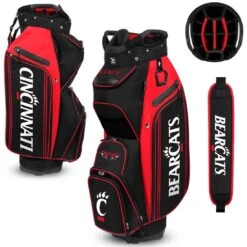 Team Effort NCAA Bucket III Cooler Cart Bag -Silver Putters team effort ncaa bucket 3 cooler cart bag cincinnati bearcats itempicture