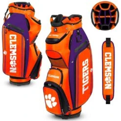 Team Effort NCAA Bucket III Cooler Cart Bag -Silver Putters team effort ncaa bucket 3 cooler cart bag clemson tigers itempicture
