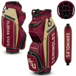 Team Effort NCAA Bucket III Cooler Cart Bag -Silver Putters team effort ncaa bucket 3 cooler cart bag florida state seminoles itempicture