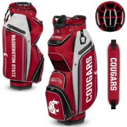 Team Effort NCAA Bucket III Cooler Cart Bag -Silver Putters team effort ncaa bucket 3 cooler cart bag washington state cougars itempicture