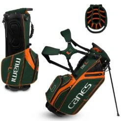 Team Effort NCAA Caddie Carry Hybrid Bag 35 Team Effort NCAA Caddie Carry Hybrid Bag -Silver Putters team effort ncaa caddie carry hybrid bag miami hurricanes itempicture