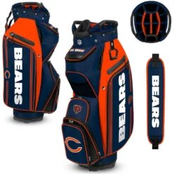 Team Effort NFL Bucket III Cooler Cart Bag 27 Team Effort NFL Bucket III Cooler Cart Bag -Silver Putters team effort nfl bucket 3 cooler cart bag chicago bears itempicture