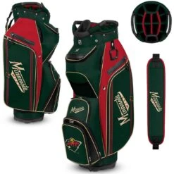 Team Effort NHL Bucket III Cooler Cart Bag 11 Team Effort NHL Bucket III Cooler Cart Bag -Silver Putters team effort nhl bucket 3 cooler cart bag minnesota wild itempicture