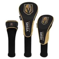 Team Effort NHL Set Of 3 Headcovers -Silver Putters team effort nhl set of 3 headcovers las vegas golden knights itempicture