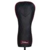Titleist Jet Black Leather Driver Headcover -Silver Putters titleist 2020 jet black leather driver headcover 01
