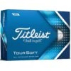 Titleist Tour Soft White Golf Balls -Silver Putters titleist 2022 tour soft white golf balls lid itempicture