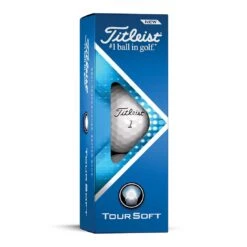 Titleist Tour Soft White Golf Balls -Silver Putters titleist 2022 tour soft white golf balls sleeve itempicture
