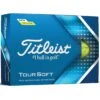 Titleist Tour Soft Yellow Personalized Golf Balls -Silver Putters titleist 2022 tour soft yellow golf balls lid itempicture