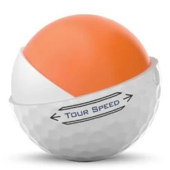 Titleist Tour Speed White Personalized Golf Balls -Silver Putters titleist 2022 tour speed white golf balls core cutaway itempicture