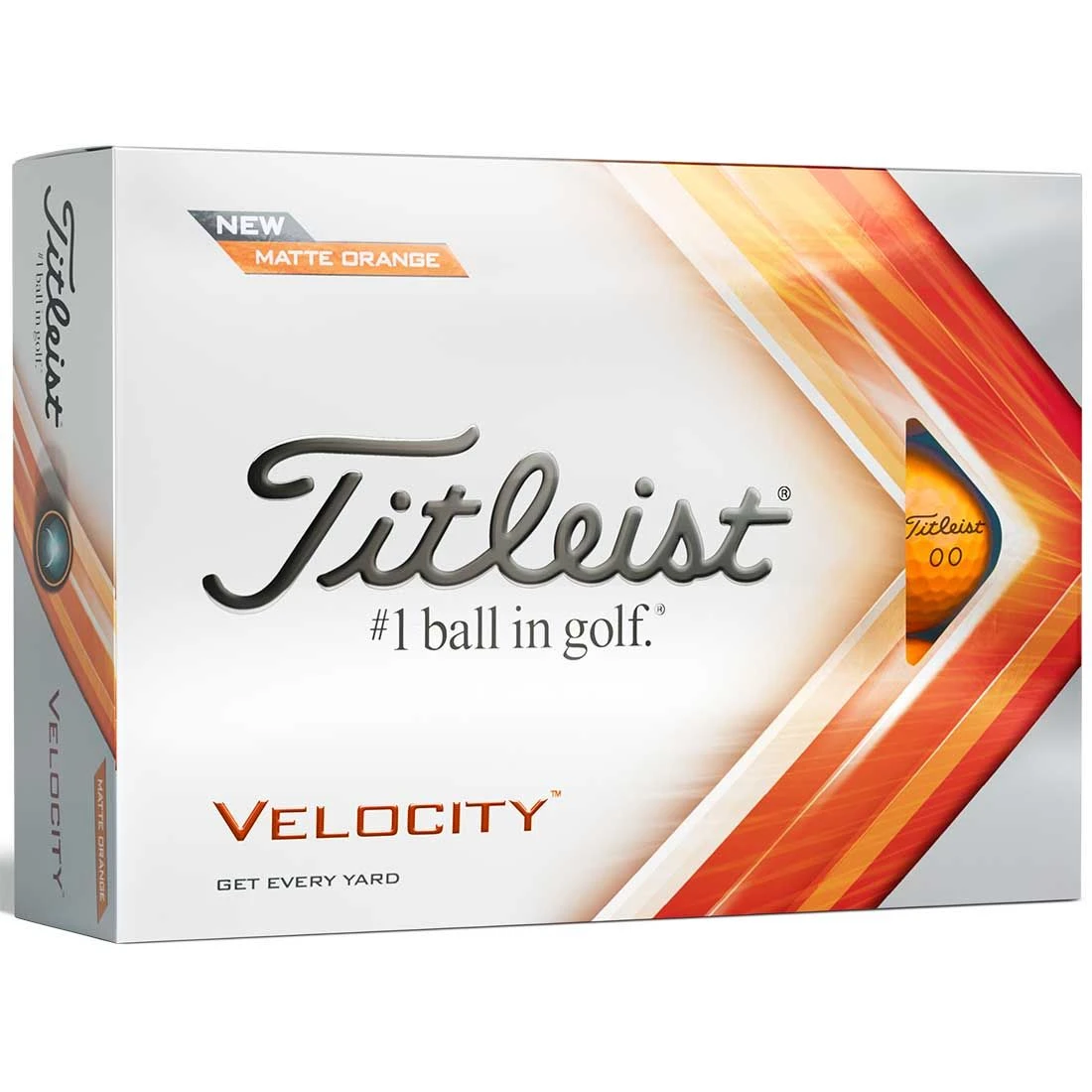 Titleist Velocity Matte Orange Golf Balls 3 Titleist Velocity Matte Orange Golf Balls