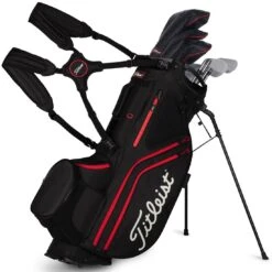Titleist Hybrid 14 Stand Bag -Silver Putters titleist 2023 hybrid 14 stand bag black black red straps itempicture