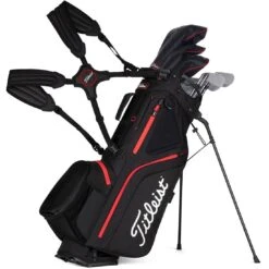 Titleist Hybrid 5 Stand Bag 14 Titleist Hybrid 5 Stand Bag -Silver Putters titleist 2023 hybrid 5 stand bag black black red straps itempicture