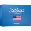 Titleist Pro V1 USA Flag Limited Edition 6-Pack Golf Balls -Silver Putters titleist 2023 pro v1 usa golf ball 6 pack lid itempicture