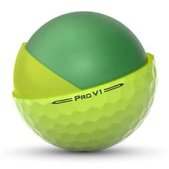 Titleist Pro V1 Yellow Personalized Golf Balls -Silver Putters titleist 2023 pro v1 yellow golf balls cutout itempicture 1