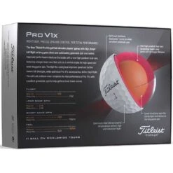 Titleist Pro V1x Golf Balls -Silver Putters titleist 2023 pro v1x golf balls back itempicture 3