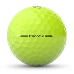 Titleist Pro V1x Yellow Golf Balls -Silver Putters titleist 2023 pro v1x yellow golf balls side stamp itempicture 1