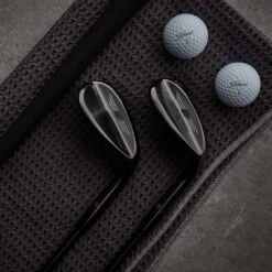 Titleist Vokey SM9 Jet Black Premium Wedge -Silver Putters titleist vokey sm9 premium jet black wedge studio1 itempicture