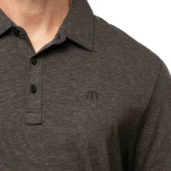 TravisMathew The Zinna Polo -Silver Putters travismathew 2023 the zinna polo black logo itempicture