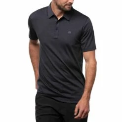 TravisMathew The Zinna Polo -Silver Putters travismathew 2023 the zinna polo vintage indigo front itempicture